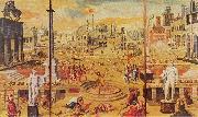 Antoine Caron The Massacre of the Triumvirate oil on canvas